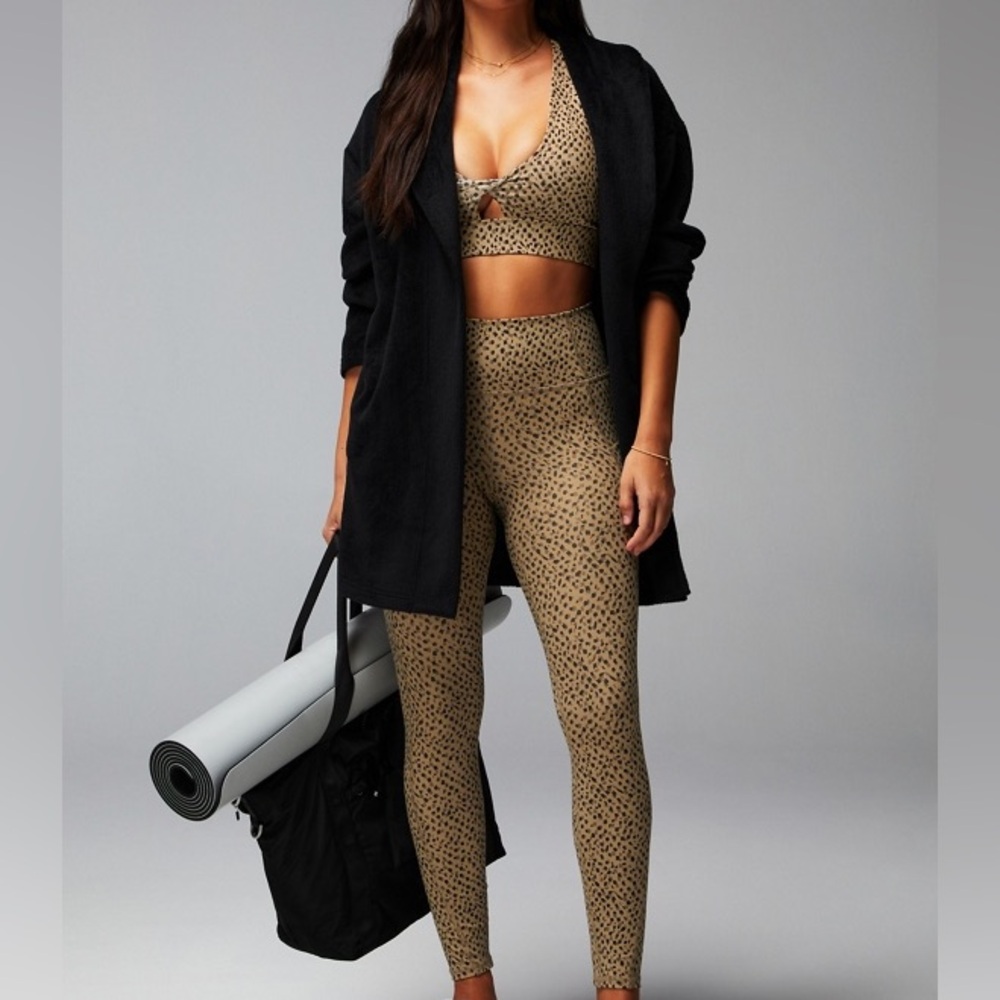 Fabletics Open Front Cozy Cord Cardigan
